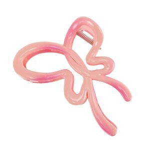 Fashion Gradient Color Bow Hair Clips Pink